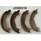 J3500318<br />NIPPARTS<br />Комплект тормозных колодок, стояночная тормоз...