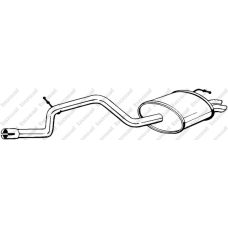 279-507 BOSAL Глушитель выхлопных газов конечный