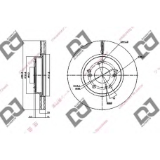 BD1349 DJ PARTS Тормозной диск