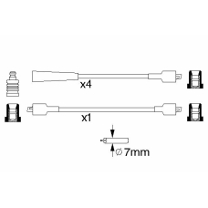 0 986 356 816 BOSCH Комплект проводов зажигания