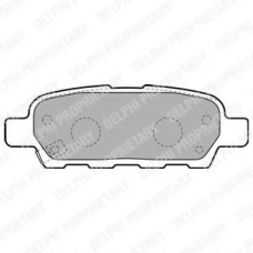 LP1807 DELPHI Комплект тормозных колодок, дисковый тормоз