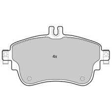 FBP-1881 FREMAX Комплект тормозных колодок, дисковый тормоз