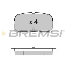 BP2988 BREMSI Комплект тормозных колодок, дисковый тормоз