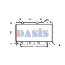 350015N AKS DASIS Радиатор, охлаждение двигателя