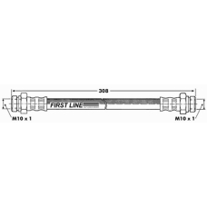 FBH6807 FIRST LINE Тормозной шланг
