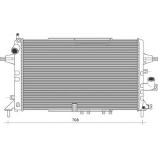350213976000 MAGNETI MARELLI Радиатор, охлаждение двигателя