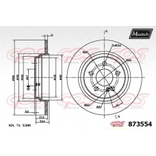 873554.6880 MAXTECH Тормозной диск