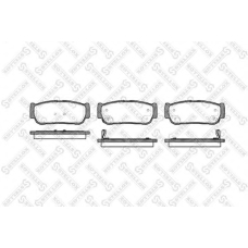 1074 002-SX STELLOX Комплект тормозных колодок, дисковый тормоз