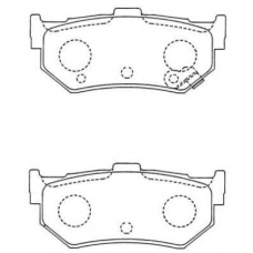 ASN-236W AISIN Комплект тормозных колодок, дисковый тормоз