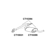 CT15394 VENEPORTE Глушитель выхлопных газов конечный