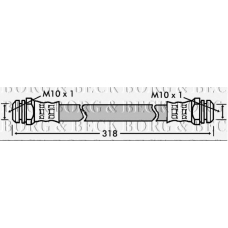 BBH7246 BORG & BECK Тормозной шланг