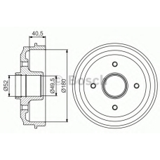 0 986 477 156 BOSCH Тормозной барабан