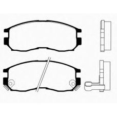 J PA-530AF JAPANPARTS Комплект тормозных колодок, дисковый тормоз