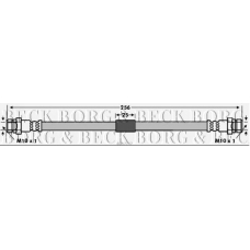 BBH7747 BORG & BECK Тормозной шланг