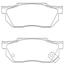 ASN-97W AISIN Комплект тормозных колодок, дисковый тормоз