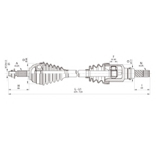 DRS6345.00 OPEN PARTS Приводной вал
