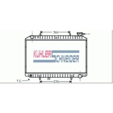 1602701 KUHLER SCHNEIDER Радиатор, охлаждение двигател