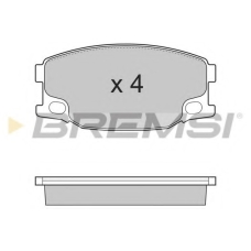 BP3318 BREMSI Комплект тормозных колодок, дисковый тормоз