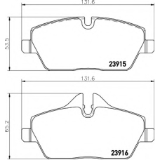 N-1722 COBREQ Комплект тормозных колодок, дисковый тормоз