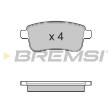BP3384 BREMSI Комплект тормозных колодок, дисковый тормоз