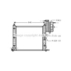 MSA2218 AVA Радиатор, охлаждение двигателя