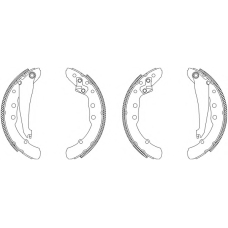 MSK285 MINTEX Комплект тормозных колодок