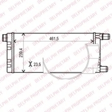 TSP0524001 DELPHI Радиатор, охлаждение двигателя