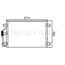 PXNCX-067Y Parts mall Конденсатор, кондиционер