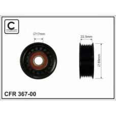 367-00 CAFFARO Натяжной ролик, поликлиновой  ремень