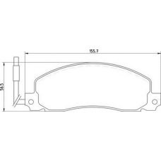 363700209000 MAGNETI MARELLI Комплект тормозных колодок, дисковый тормоз