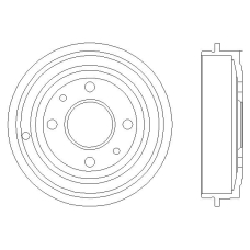 MBD023 MINTEX Тормозной барабан