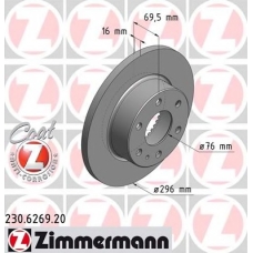 230.6269.20 ZIMMERMANN Тормозной диск