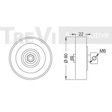 SK008688/2 SK Натяжной ролик, поликлиновой  ремень
