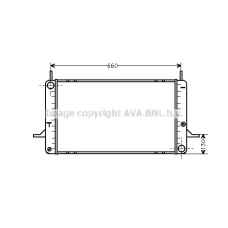 FDA2106 AVA Радиатор, охлаждение двигателя