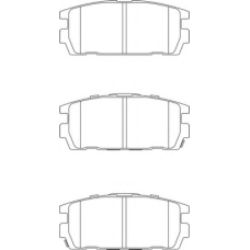 FD7217A NECTO Комплект тормозных колодок, дисковый тормоз