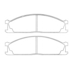 ASN-2006 AISIN Комплект тормозных колодок, дисковый тормоз