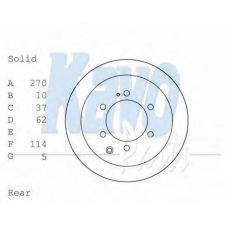 BR-9449 KAVO PARTS Тормозной диск