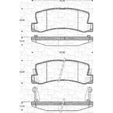 363702161125 MAGNETI MARELLI Комплект тормозных колодок, дисковый тормоз