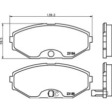 8DB 355 011-181 HELLA PAGID Комплект тормозных колодок, дисковый тормоз