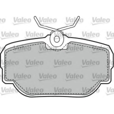 598499 VALEO Комплект тормозных колодок, дисковый тормоз