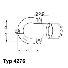 4276.87D WAHLER Термостат, охлаждающая жидкость