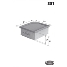 ELP9348 MECAFILTER Воздушный фильтр