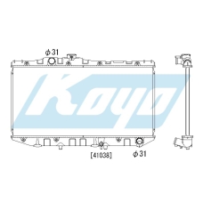PA010111 KOYO P-tank corrugate-fin ass'y