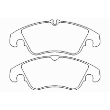 P 24 074 BREMBO Комплект тормозных колодок, дисковый тормоз