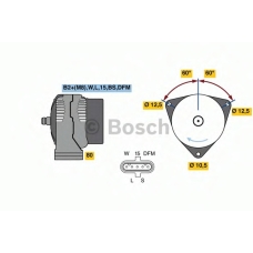 0 124 555 065 BOSCH Генератор