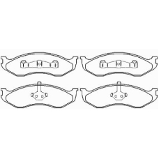 P 37 004 BREMBO Комплект тормозных колодок, дисковый тормоз