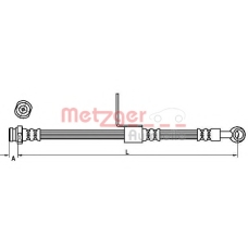 4110662 METZGER Тормозной шланг