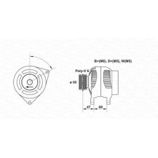 063341345010 MAGNETI MARELLI Генератор