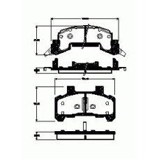 2526.02 ROADHOUSE Комплект тормозных колодок, дисковый тормоз