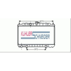 1600761 KUHLER SCHNEIDER Радиатор, охлаждение двигател